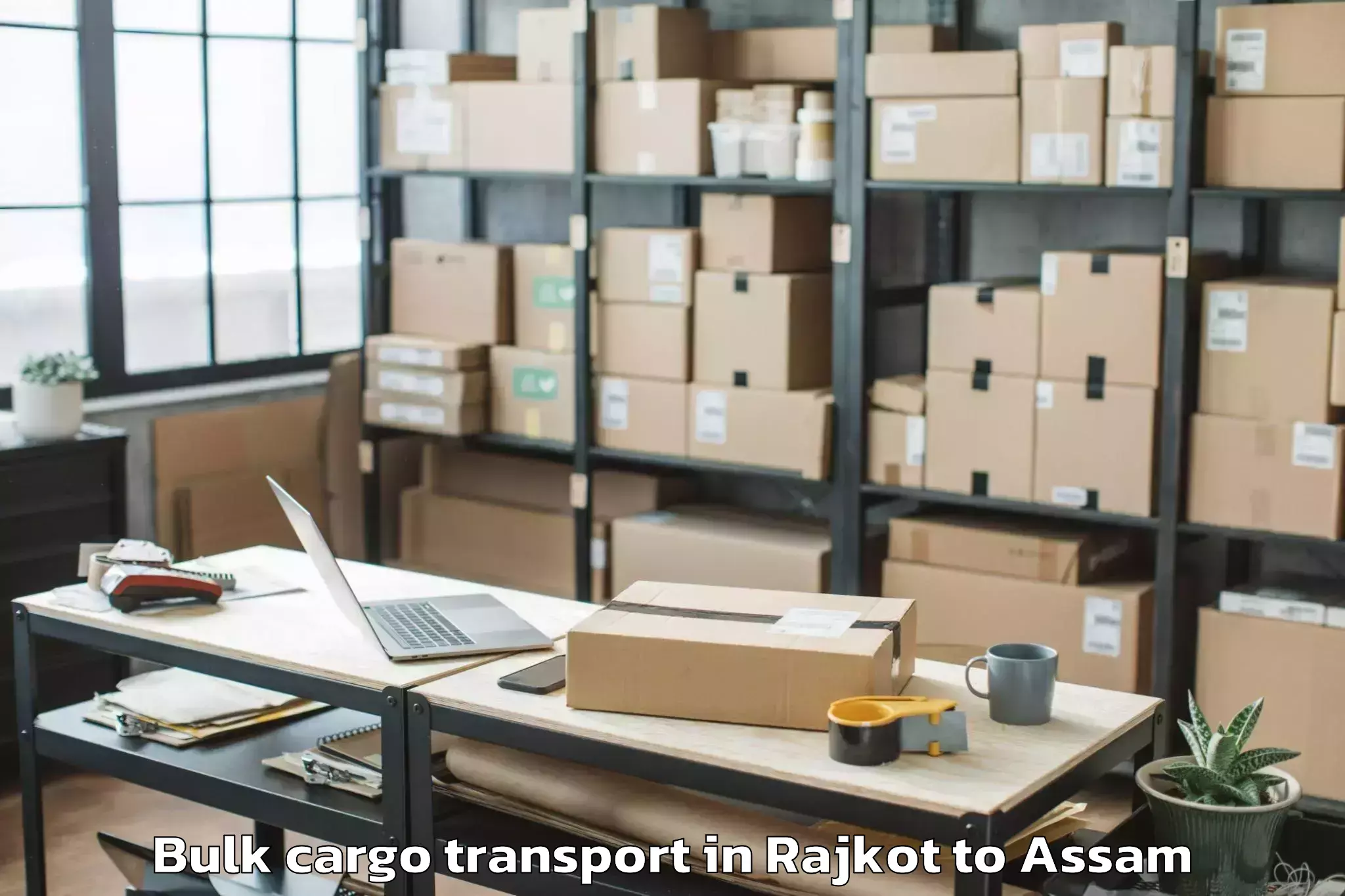 Easy Rajkot to Balighat Bulk Cargo Transport Booking